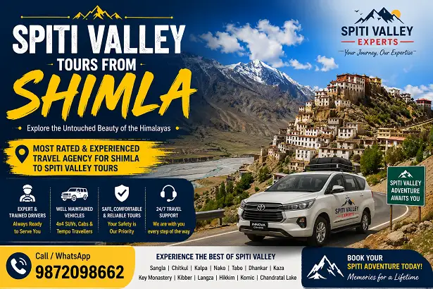 Shimla to Spiti Valley Tours